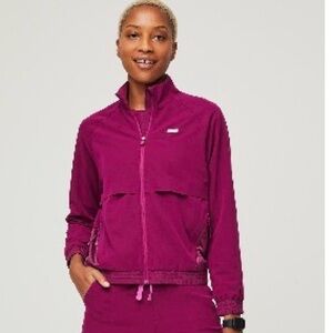 Figs Sydney Scrub - Dark Magenta Xs Jacket